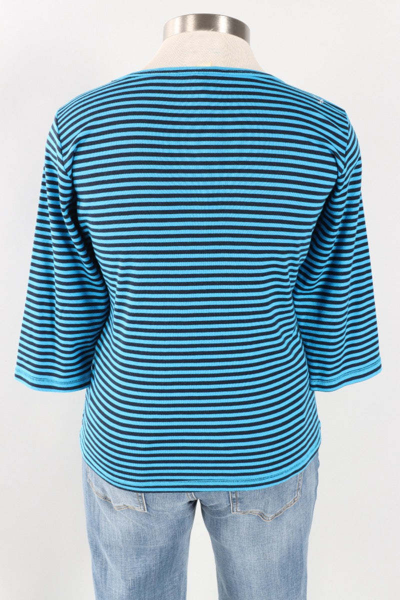 Boat Neck Top - Methyl Blue