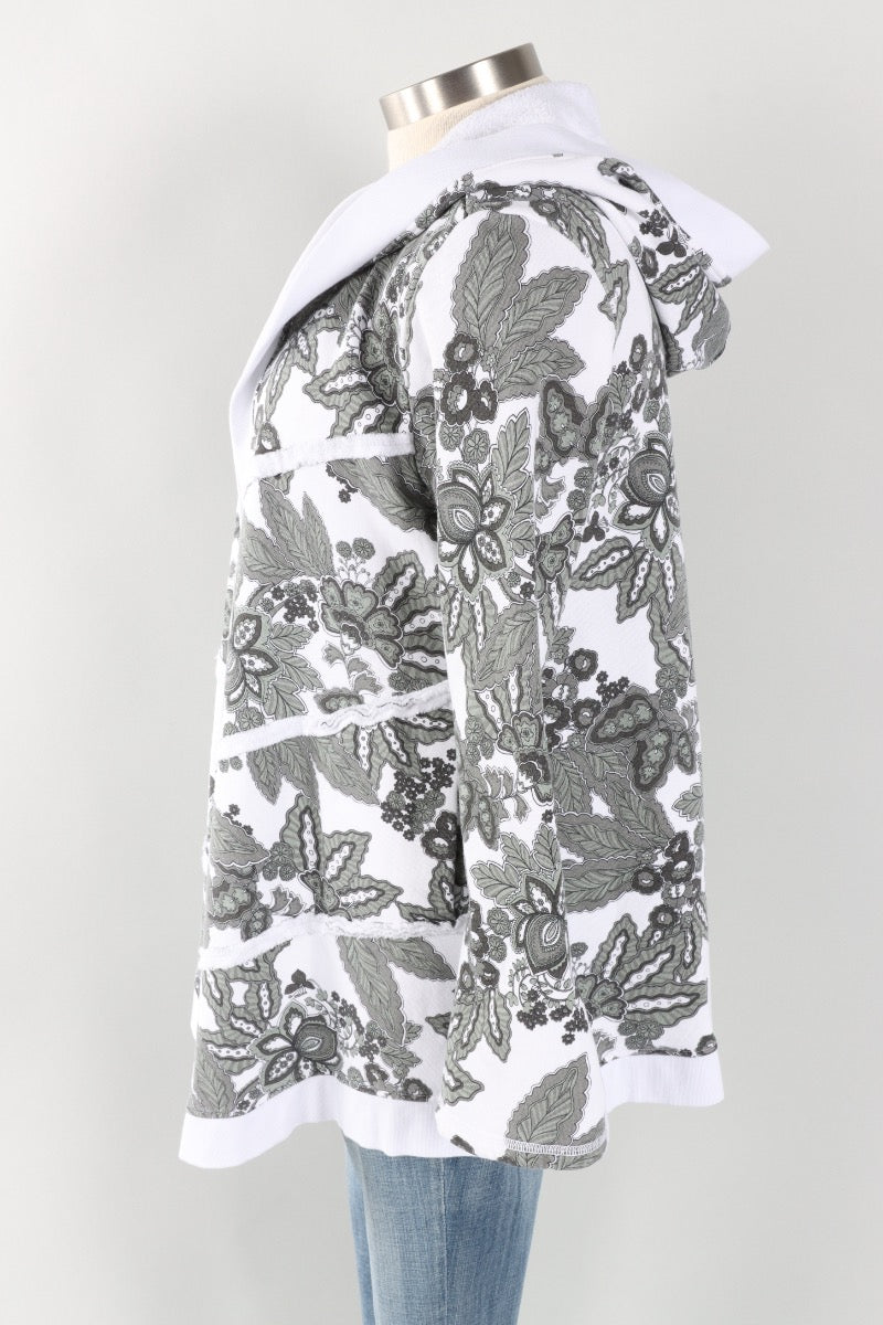Hooded Cardigan - White