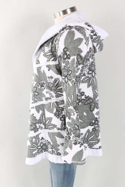 Hooded Cardigan - White