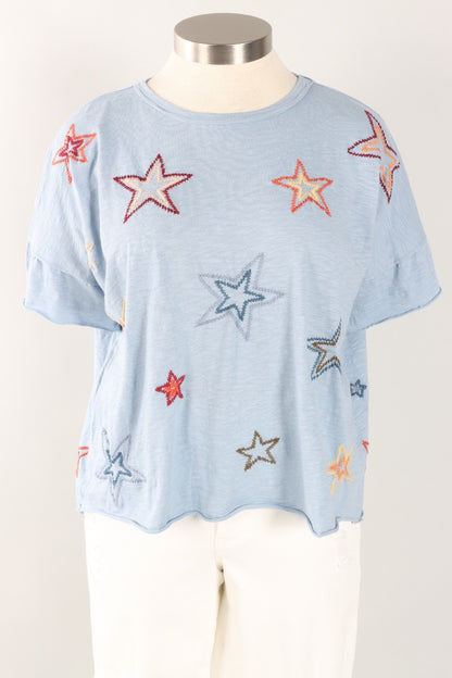 Juniper Tee - Celestial Blue