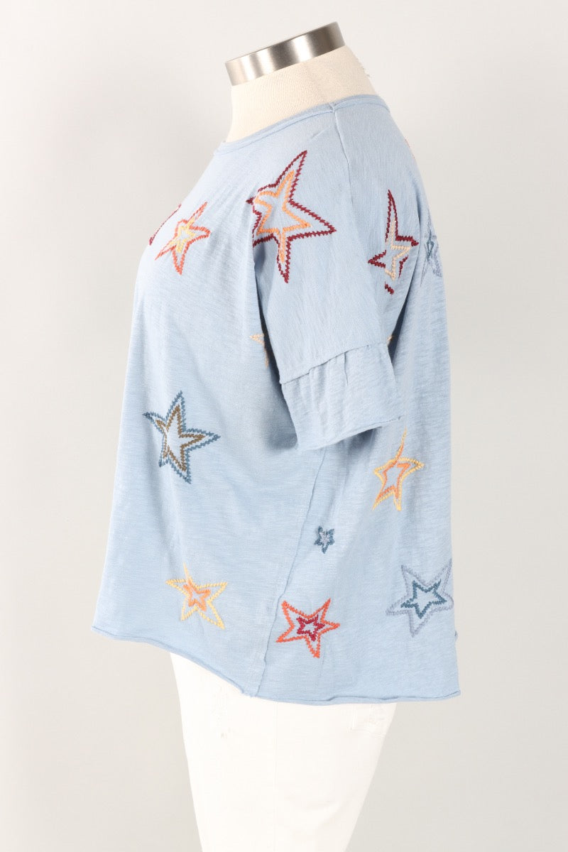 Juniper Tee - Celestial Blue