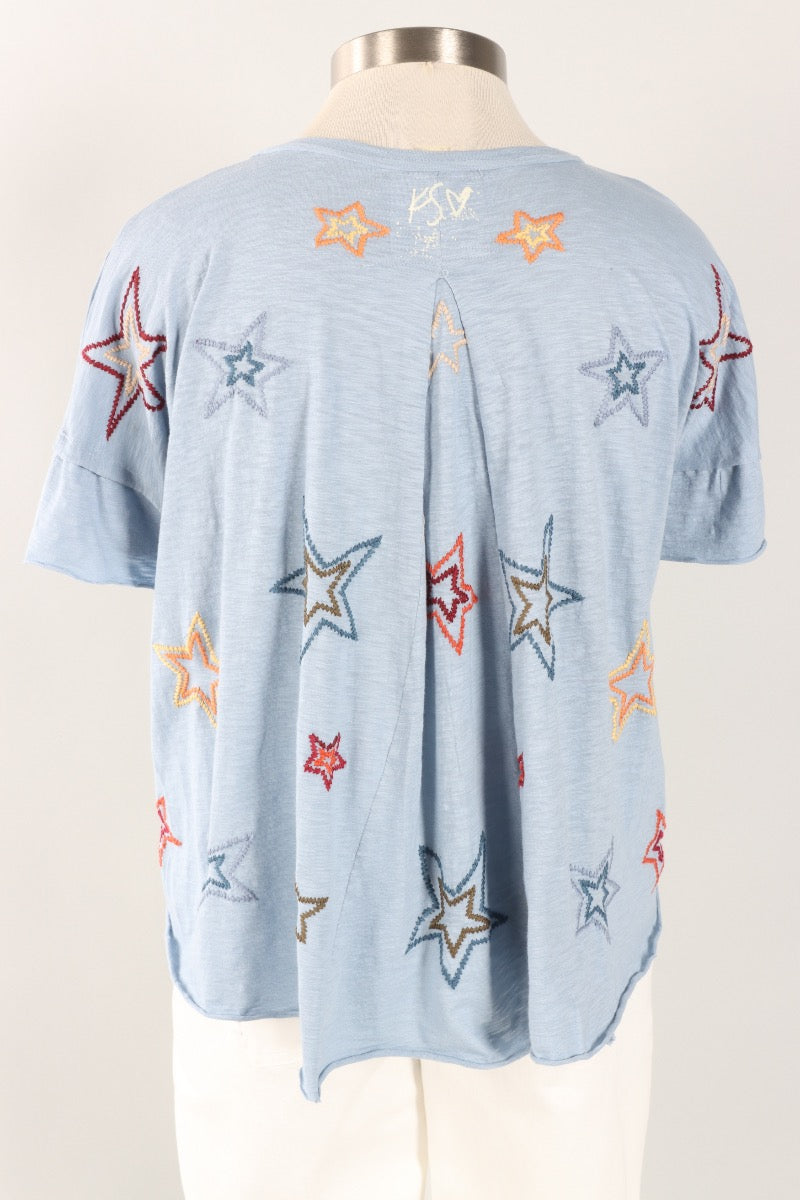 Juniper Tee - Celestial Blue