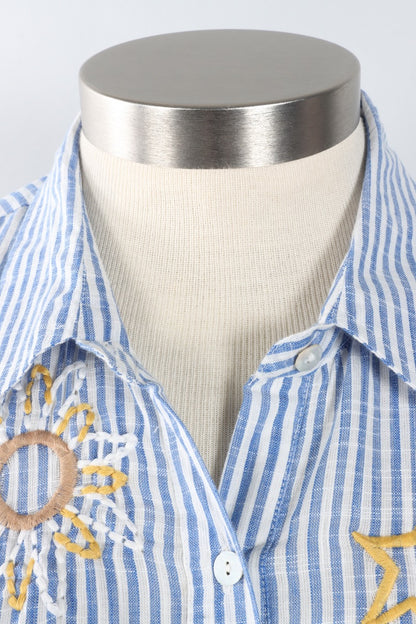 Andee Shirt - Blue Stripe