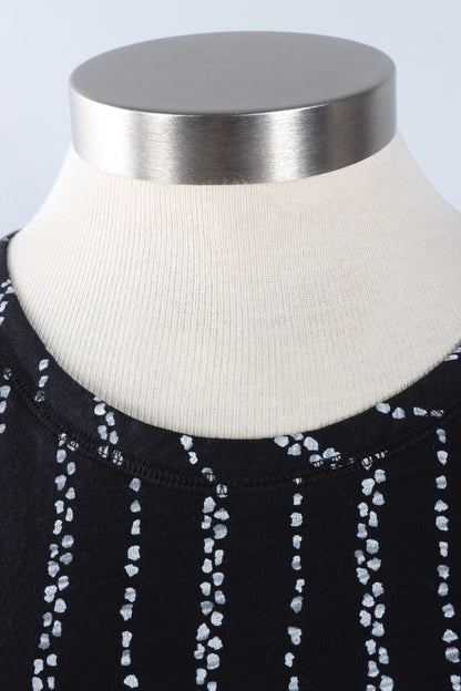 Dockside Tee - Black Driftwood Stripe