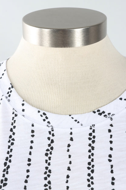 Dockside Tee - White Driftwood Stripe