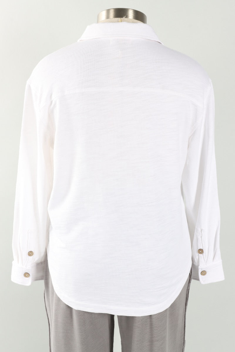 Anywhere Shacket - White