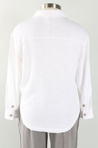 Anywhere Shacket - White