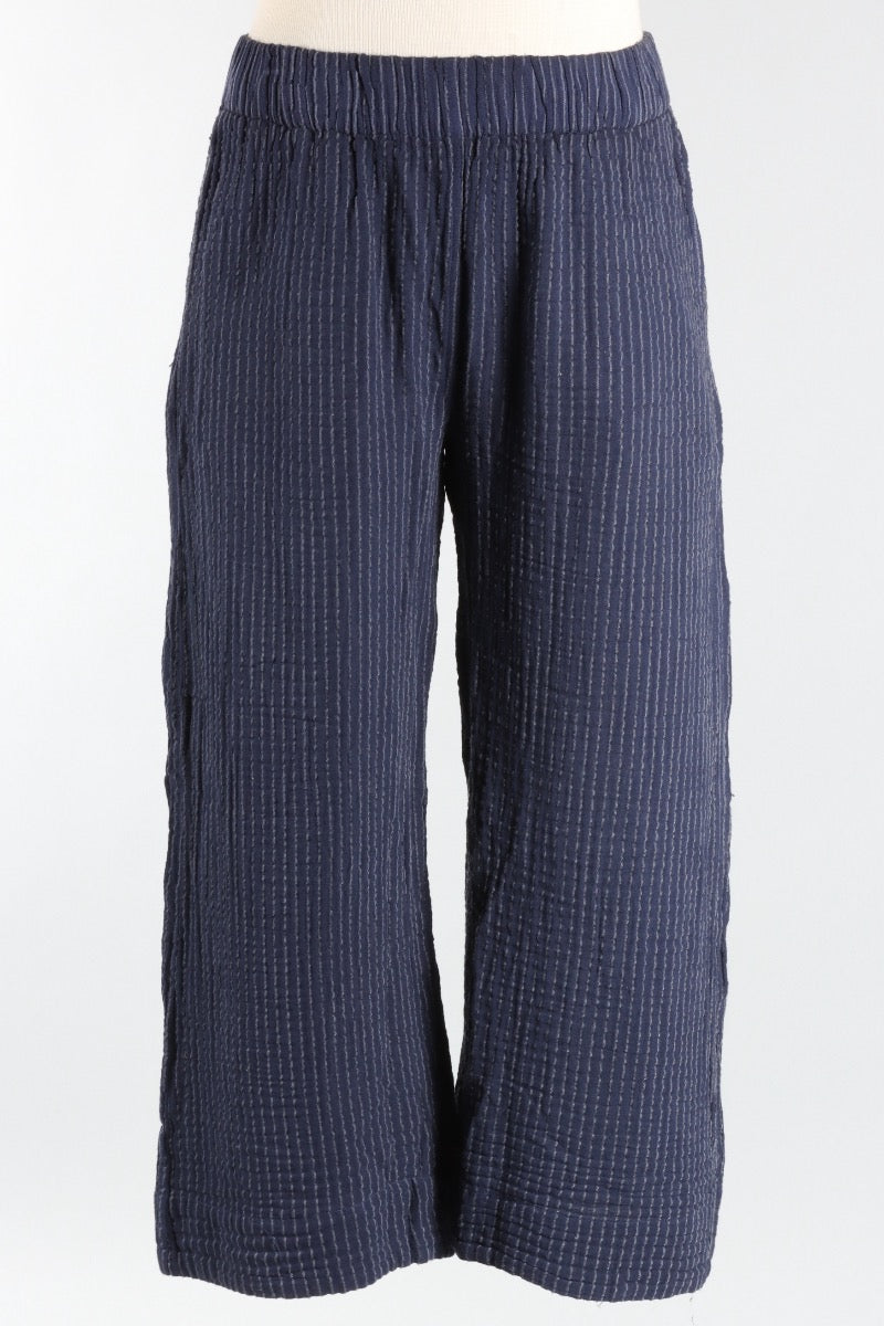 Yucca Crop Pant - Navy