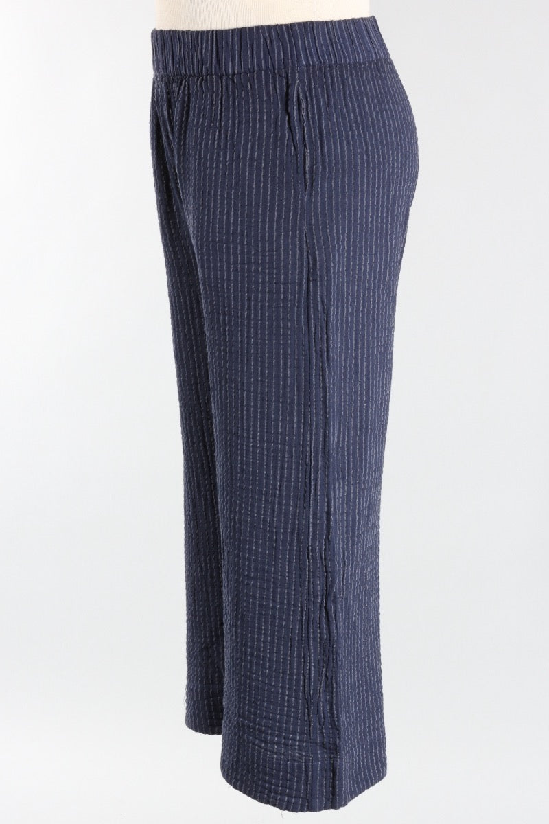 Yucca Crop Pant - Navy