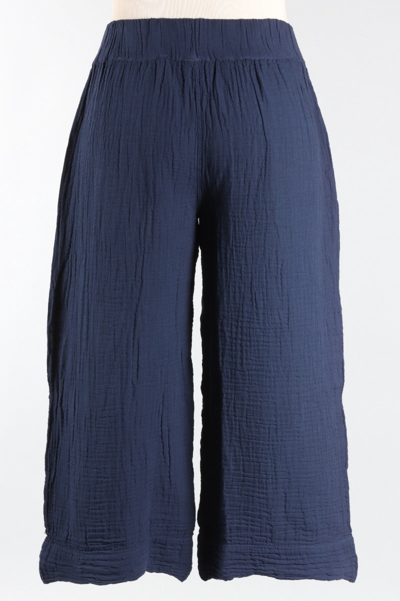Reyanna Crop Pant - Navy