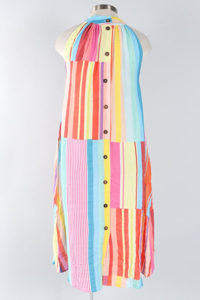 Solar Tank Dress - Stripe