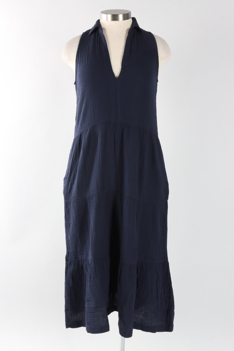 Viola Dress - Navy