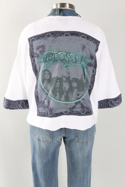 Banded Rock Cardigan - Aerosmith