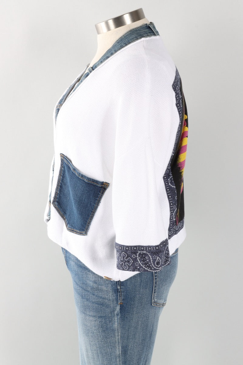 Banded Rock Cardigan - Jimi Hendrix