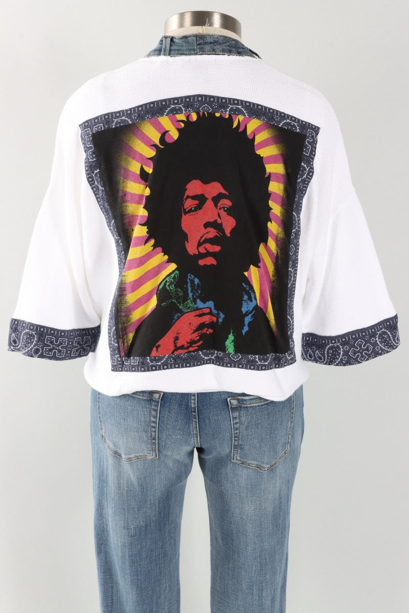 Banded Rock Cardigan - Jimi Hendrix