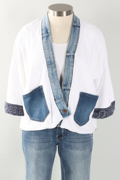 Banded Rock Cardigan - Nirvana