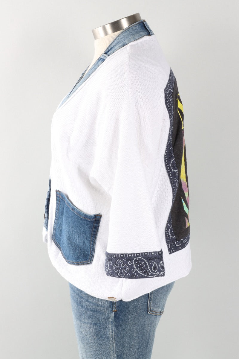 Banded Rock Cardigan - Nirvana