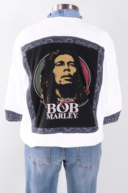 Banded Rock Cardigan - Bob Marley