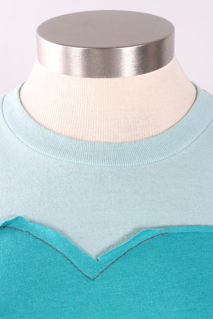 Oversized Heart Tee - Pink & Mint #2
