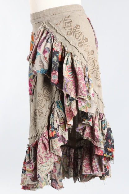 Wander Patch Wrap Skirt - Moss