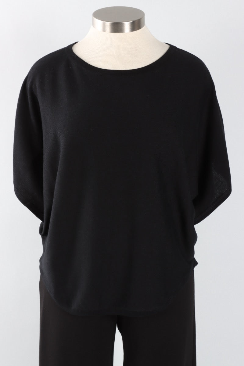 Bateau Knit Top - Black
