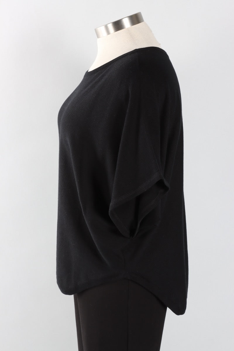 Bateau Knit Top - Black