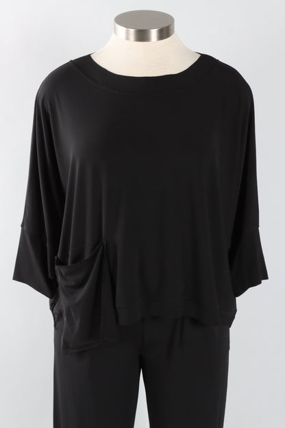 Drop Pocket Tee - Black