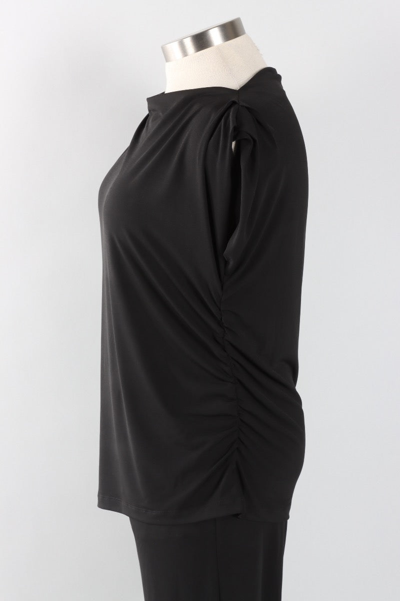 Ruched Top - Black