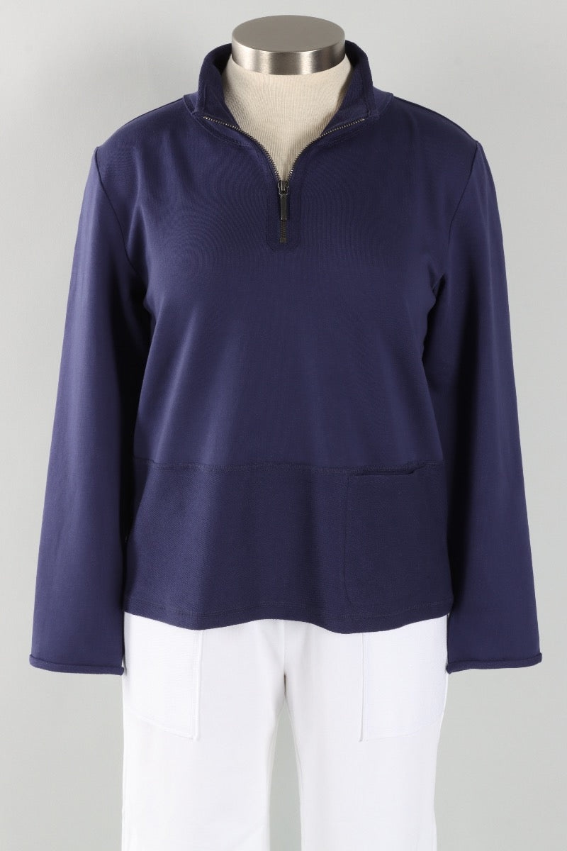 Quarter Zip Pullover - Navy