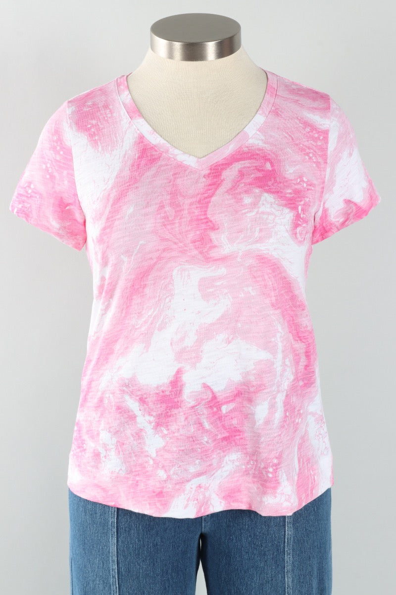 V-Neck Tee - Cosmo Ocean Marble