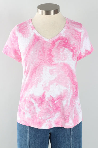 V-Neck Tee - Cosmo Ocean Marble