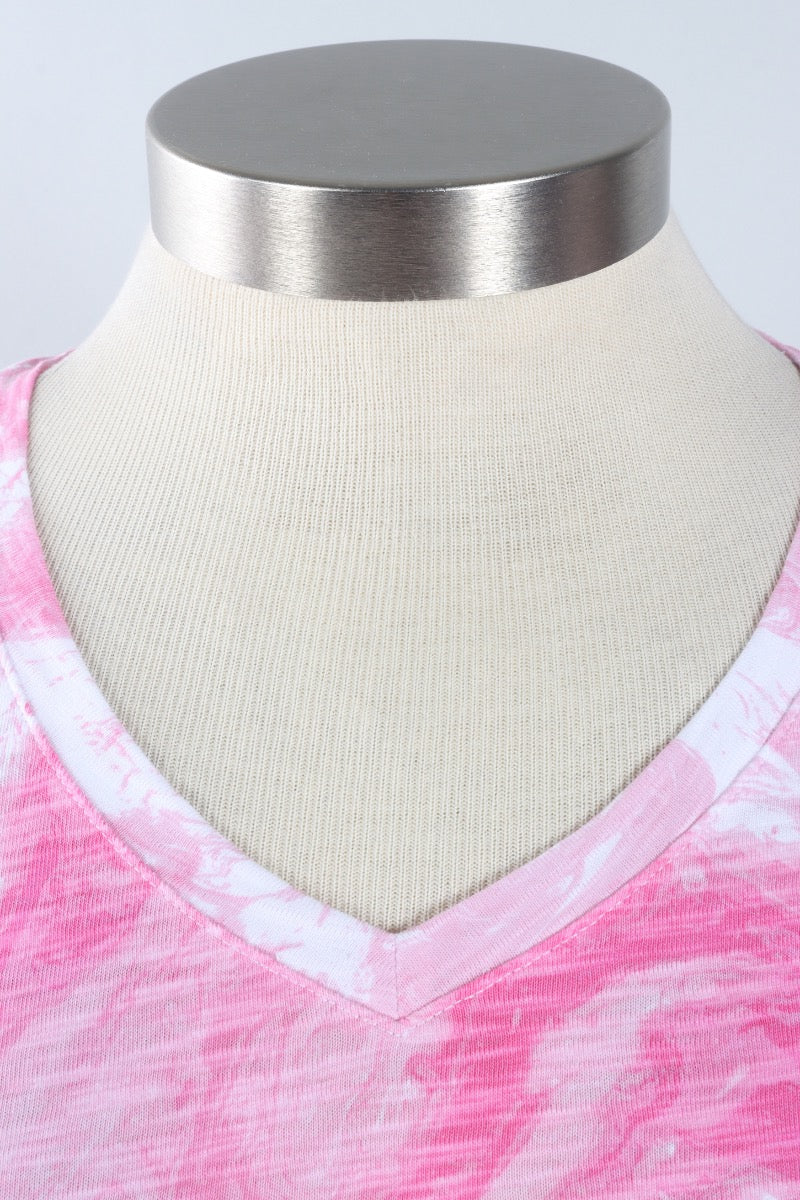 V-Neck Tee - Cosmo Ocean Marble