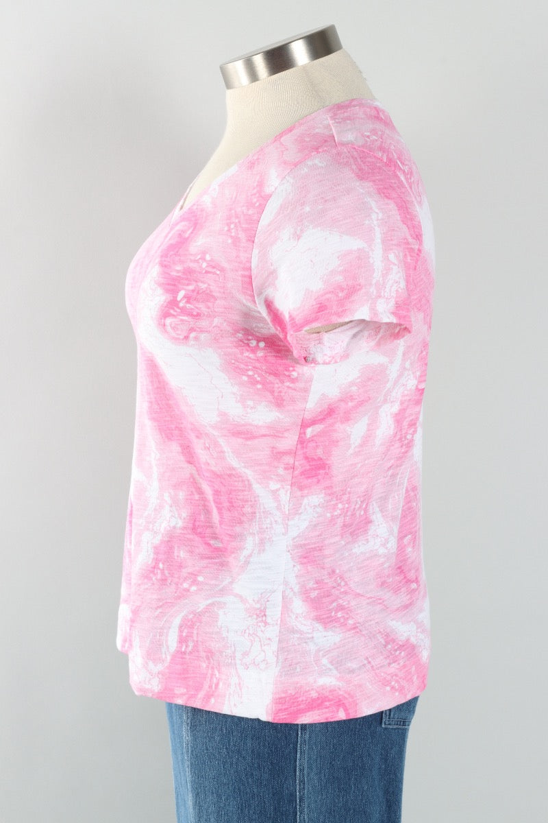V-Neck Tee - Cosmo Ocean Marble