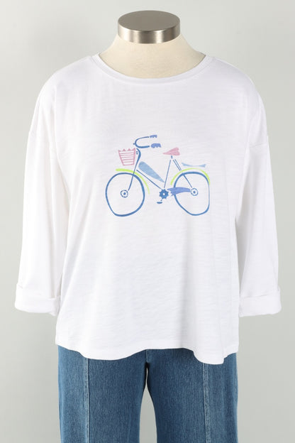 Bicycle Pullover - White