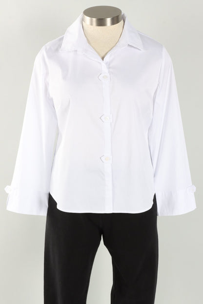 Tab Detail Shirt - White