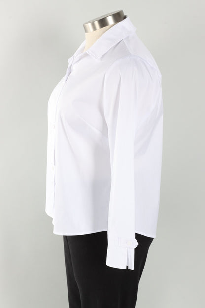 Tab Detail Shirt - White
