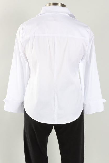 Tab Detail Shirt - White
