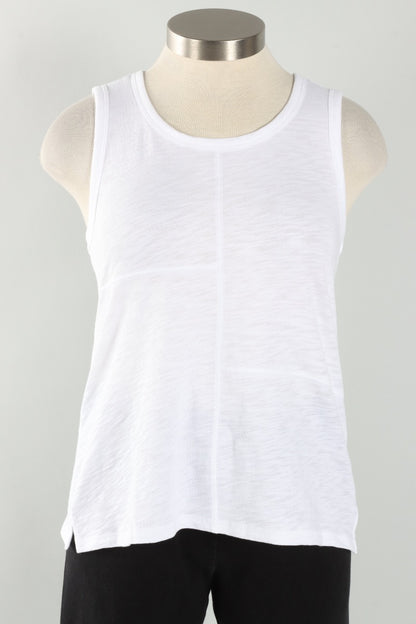 Pieced Tank - White