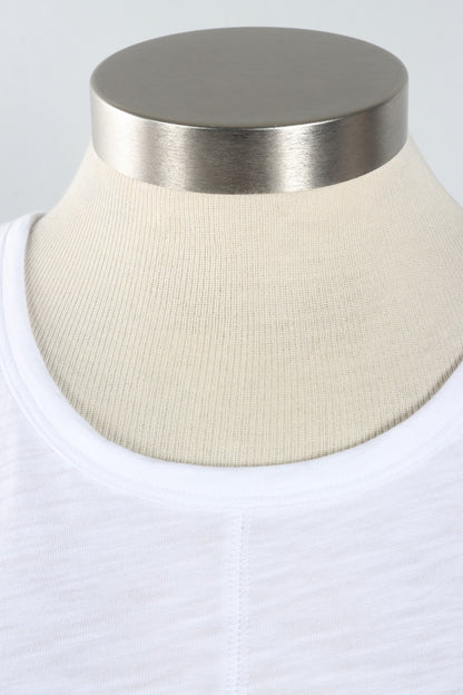 Pieced Tank - White