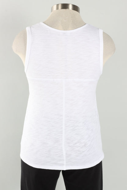 Pieced Tank - White