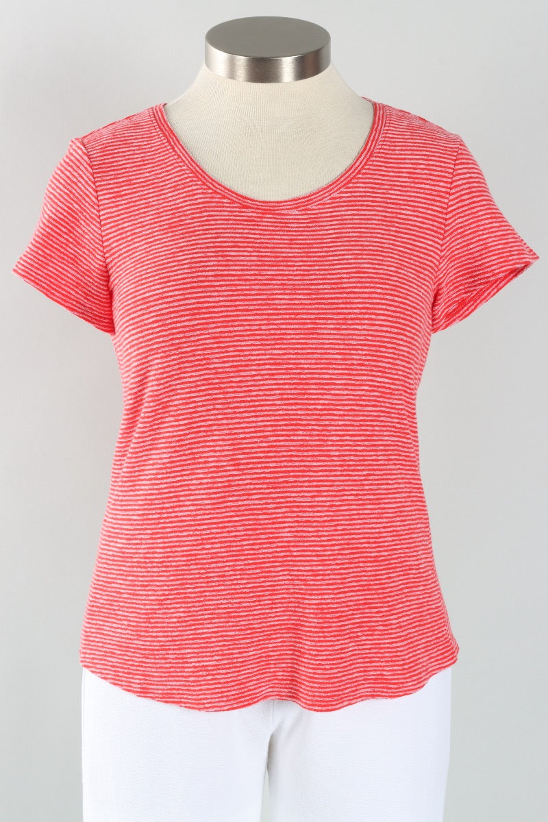 Pasadena Tee - Tomato Stripe