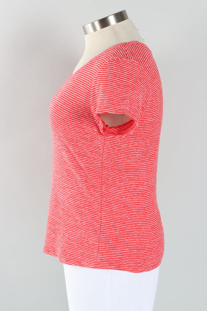 Pasadena Tee - Tomato Stripe