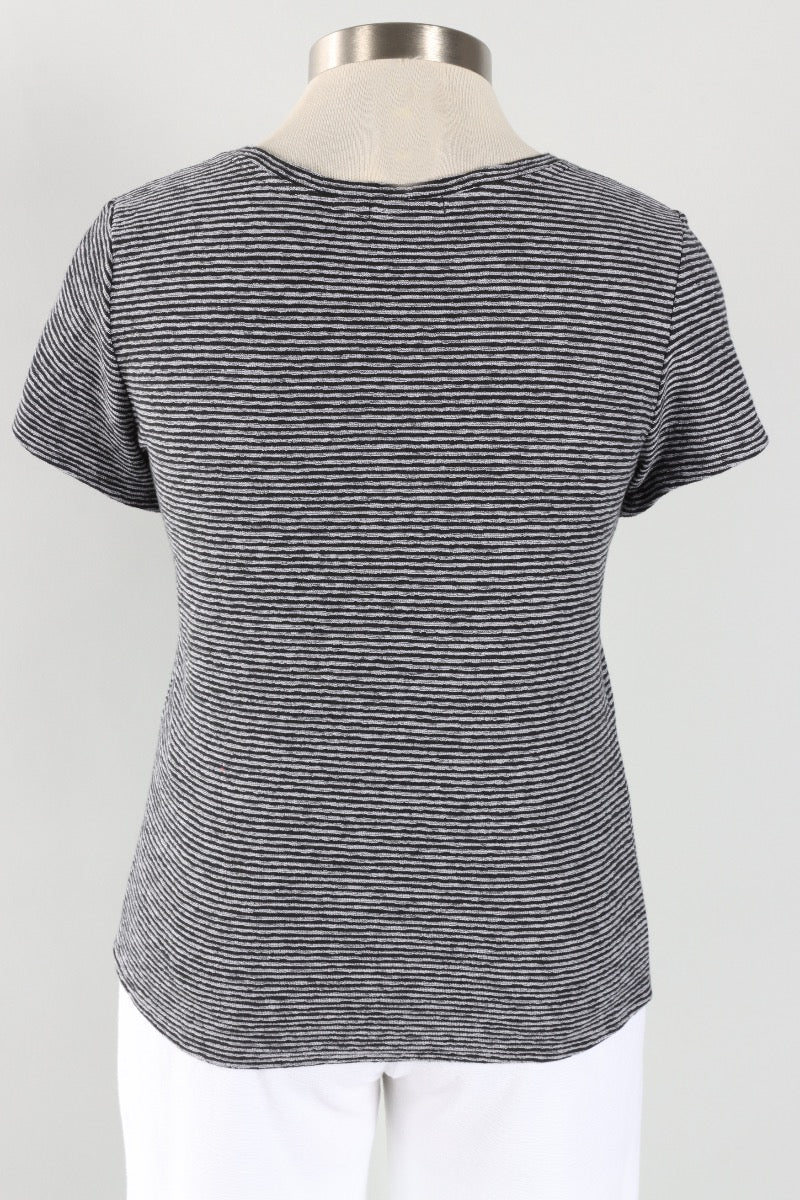 Pasadena Tee - Black Stripe