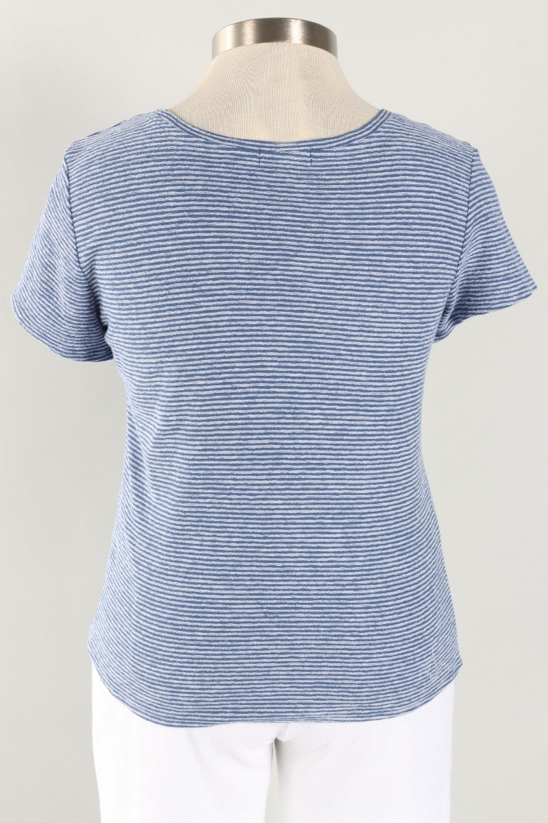 Pasadena Tee - Marine Stripe