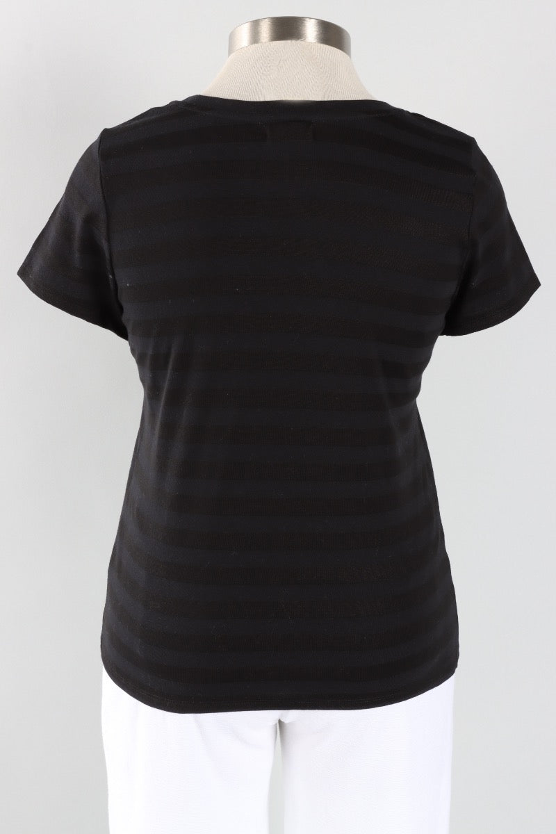 Short Sleeve Tee - Black Stripe