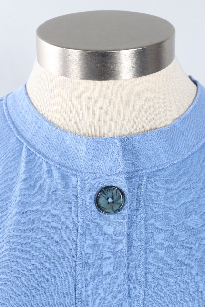 Pleat Back Jacket - Sky