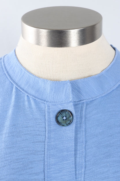 Pleat Back Jacket - Sky