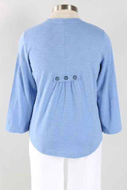 Pleat Back Jacket - Sky