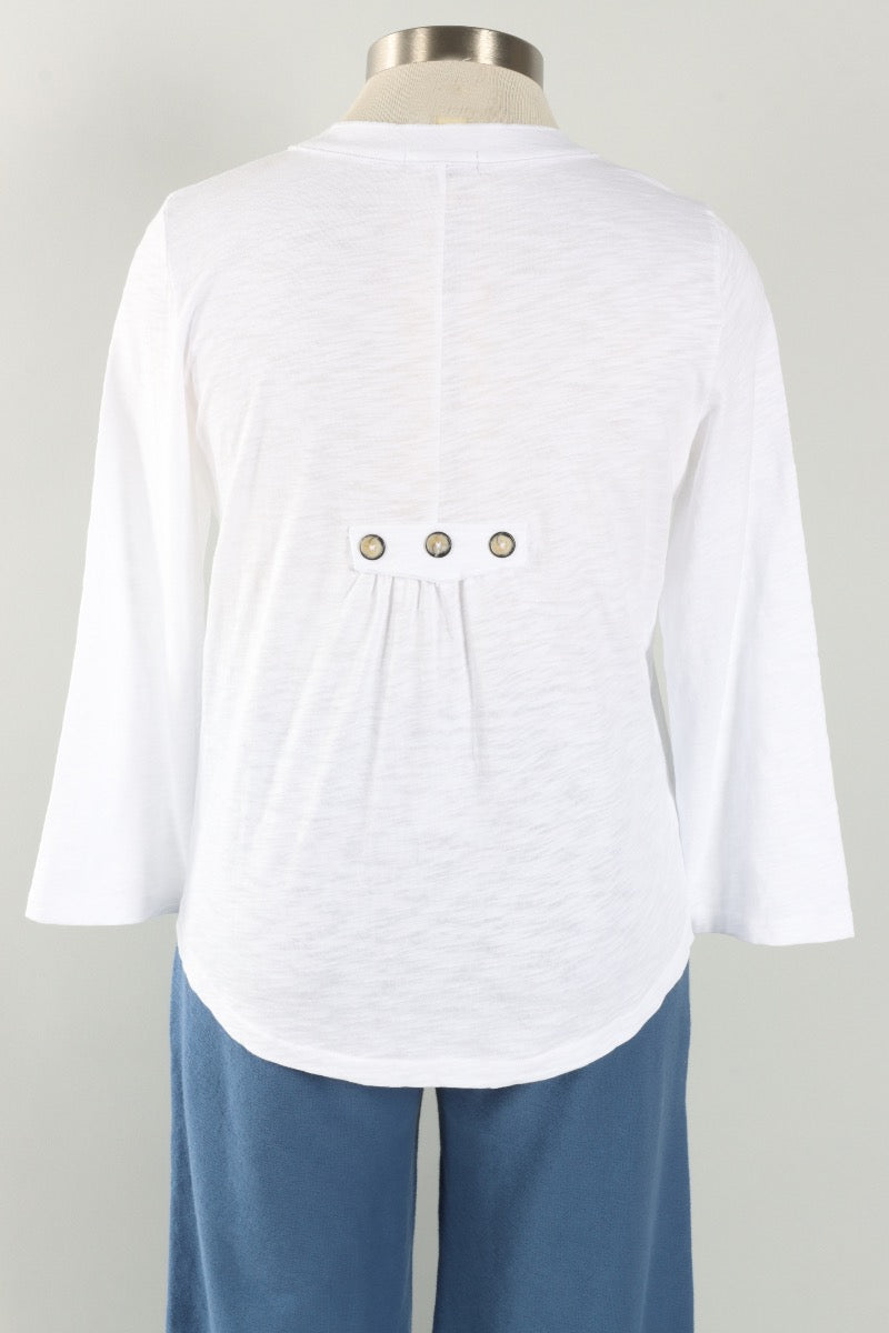 Pleat Back Jacket - White