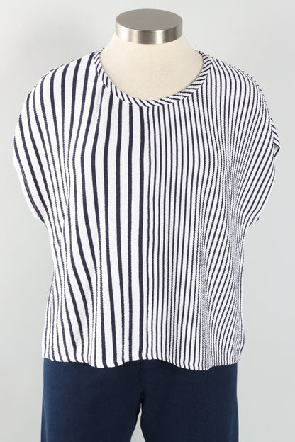 Fine Line Tee - Navy